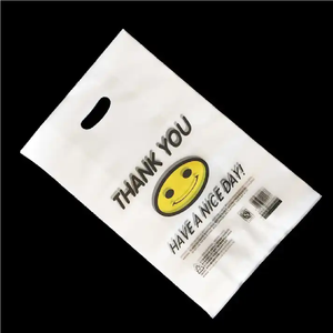 Bolsas de regalo personalizadas, asa troquelada, libra de regalo roja, bolsa de polietileno, bolsas de compras troqueladas biodegradables, proveedor de bolsas - Product Image 6