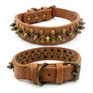 Venta al por mayor nuevo diseñador Fiver Colors Dog Bite tachonado collares Golden Spiked Dog Pet <span class=keywords><strong>Collar</strong></span> para perros medianos y grandes - Product Image 4