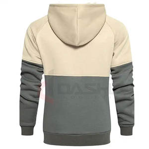 2025 hommes de haute qualité 450G polaire sweat à capuche couleur unie coupe ample en Polyester/coton pour l'impression numérique d'hiver - Product Image 2