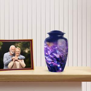 โกศฌฌาปนกิจศพรูปผีเสื้อสีม่วงสำหรับผู้ชายขี้เถ้าศพสำหรับผู้ชายผู้ใหญ่ขี้เถ้าศพมีเอกลักษณ์สำหรับผู้หญิงขี้เถ้า - Product Image 3