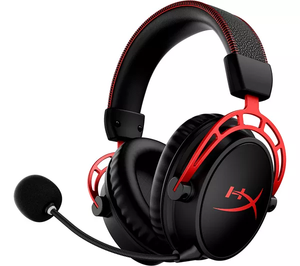 Auriculares para Juegos HYPERAX Cloud Alpha Supraaurales e Intraaurales Inalámbricos y con Cable, Negros y Rojos, para Teléfono Móvil 5G, Baja Latencia, Resistentes al Agua IPX-5 - Product Image 1