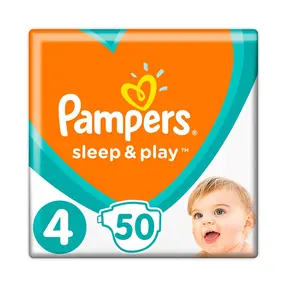 Pampers Sleep & Play Maxi Size 4 Diapers 9-14kg 50pcs