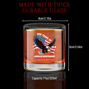 <span class=keywords><strong>Verres</strong></span> à whisky ronds de luxe personnalisables avec logo, souvenir du 250e anniversaire américain, cadeau haut de gamme pour le 4 juillet - Product Image 3