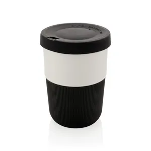 แก้วกาแฟแบบพกพาขนาด 380 มล. ผลิตจาก PLA เป็นมิตรกับสิ่งแวดล้อม พร้อมแก้วสแตนเลส - Product Image 1