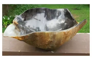 Bols à salade en corne de buffle naturelle de qualité Primum bols à fruits en corne véritable pour la cuisine décor à la maison pour les fêtes inde - Product Image 5