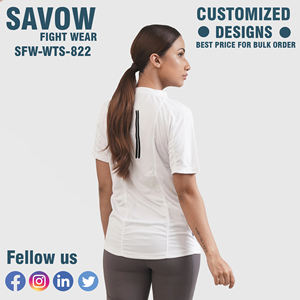 Venta al por mayor de camisetas sin mangas de las mujeres de moda de color sólido corto cuello redondo deportes verano Top para las mujeres - Product Image 2