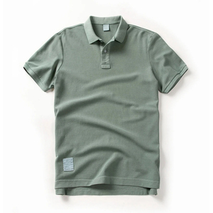 Nouveau été hommes mode coupe ample décontracté polos de haute qualité 100% coton conception personnalisée impression doux respirant Polo - Product Image 3