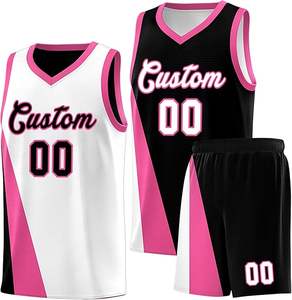 Jersey de baloncesto de alta calidad al por mayor, ropa de entrenamiento reversible transpirable personalizada, conjunto de uniforme de baloncesto - Product Image 6