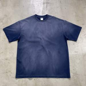 Camisetas Vintage al por Mayor, Diseño de Moda 2024, Lavado Desteñido al Sol, Camiseta Urbana Extra Grande para Hombre, 100% Algodón, Tie Dye Falso - Product Image 1