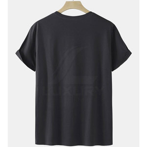 T-shirts pour hommes à la mode, logo personnalisé de haute qualité, style en tissu tricoté, écologique, respirant, col rond, manches courtes - Product Image 2