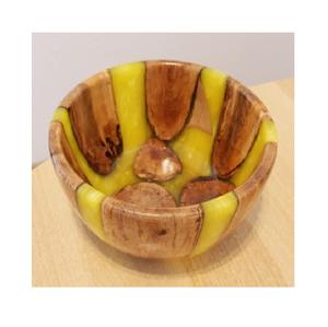 Cuenco de resina hecho a mano acabado artístico brillante diseño elegante y elegante perfecto para aperitivos ensaladas o decoración del hogar de mesa - Product Image 6