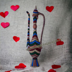 Estatua de Surahi de aluminio montada en la pared, escultura de Surahi de Metal al por mayor más vendida en decoración de varios tonos para sala de estar - Product Image 5