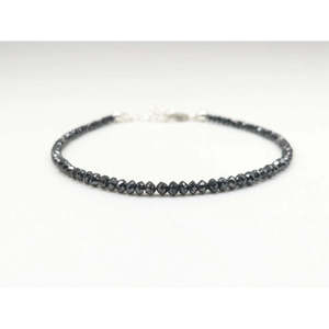 Black Diamond Faceted <b>Beads</b> <b>Bracelet</b> Elegant and Luxurious Diamond <b>Bracelets</b> & Bangles - Product Image 1