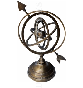 Authentique laiton Nautica artefact sphère armillaire Globe figurines à collectionner pour la décoration de la maison - Product Image 2