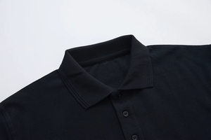 Polo de Piqué de Algodón para Hombre, Manga Corta, Color Sólido, Casual, Transpirable, Tejido de Punto, Corte Regular - Product Image 3