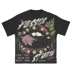 เสื้อยืดผ้าฝ้ายเทอร์รี่ฝรั่งเศสสำหรับผู้ชายพิมพ์โลโก้ DTG สินค้าใหม่ - Product Image 2