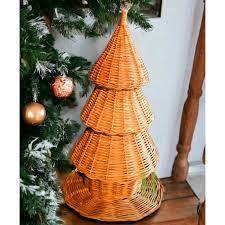 Árbol de Navidad de mimbre tejido a mano de Vietnam de calidad, decoración rústica ecológica para vacaciones, artesanía - Product Image 3