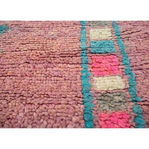 พรมขนสัตว์ถักมือ Nuray ลายเรขาคณิตสีชมพูและสีม่วง สำหรับตกแต่งห้องนั่งเล่นในบ้าน ขนาด 9x12 ฟุต พรมปูพื้นห้องโถงขนาดใหญ่-Pae-4532 - Product Image 3