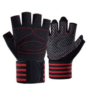 Custom Logo Half Finger Sports <b>Gloves</b> Polyester Gym Workout Bodybuilding Training Cycling <b>Weight</b> Lifting Fitness <b>Gloves</b> - Product Image 3