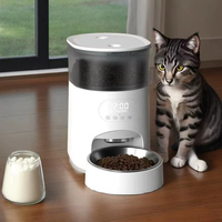 Distributeur automatique de nourriture pour chien portable, étanche, rechargeable avec fonction d'enregistrement vocal