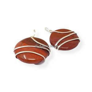 Amour-Thème Pêche Aventurine Cercle Fil Wrap Pendentif Sculpté Pierre Précieuse Agate Pierre Feng Shui Style pour Cadeaux D'affaires - Product Image 3