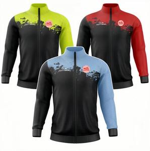 Acheter en gros coupe-vent personnalisable sport sublimation imprimé maillot de sport fermeture éclair polyester jersey respirant - Product Image 2