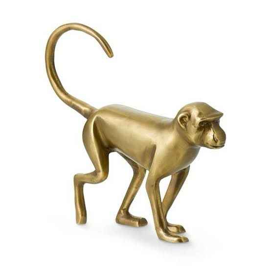 Bronze Animal Sculpture Monkey Life Size Monkey Sculpture Custom Metal Casting Brass Monkey Sculpture for Garden