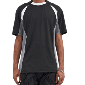 T-shirts pour hommes Salati teints en pièce, décontractés, broderie usée, coton, impression sérigraphique, t-shirt surdimensionné, délavé au soleil, lavage à l'acide - Product Image 2