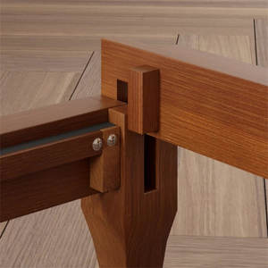 Solid Dry Bamboo Wood Platform <b>Bed</b> Frame Eco-Friendly Durable Extendable Modern Design for <b>Double</b> Queen Modern <b>Storage</b> Options - Product Image 5
