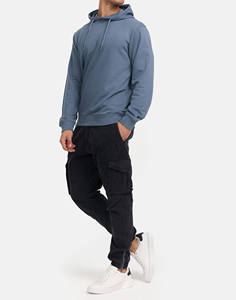 Sweat-shirts pour hommes en molleton français vintage délavé, surdimensionnés, à épaules tombantes, lourds, lavage à l'acide personnalisé - Product Image 1