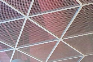 Powder Coated Aluminum Expanded <strong>Metal</strong> Mesh <strong>Grid</strong> Waterproof &amp; Fireproof Modern Artistic Perforated Ceiling Tiles for Interior Use - Product Image 2