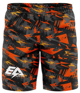 Pantalones cortos de baño tejidos para hombre con estampado básico de verano, pantalones cortos de playa con sublimación de ajuste recortado, dos bolsillos con dobladillo lateral profundo, Bóxer Vintage - Product Image 3