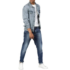 La más vendida nueva llegada al aire libre OEM hombres invierno Jeans chaquetas para Casual/último diseño precio más barato hombres Denim Jeans chaquetas - Product Image 4