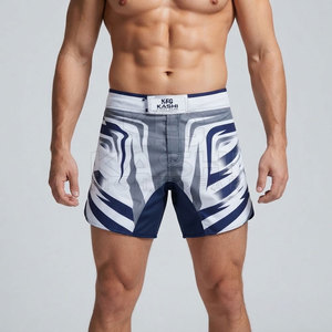 Pantalones Cortos Deportivos de Alto Rendimiento, Cómodos, Ligeros y Transpirables, de Poliéster/Nailon, Flexibles, para Entrenamiento de Artes Marciales Mixtas (MMA) y Fitness - Product Image 3