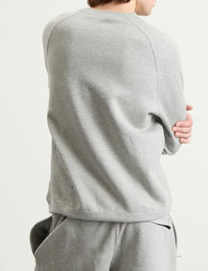 Sweat-shirt unisexe à col rond en molleton épais 100% coton, ultra doux, 450 grammes, anti-boulochage, avec poche, motif uni, impression numérique - Product Image 3