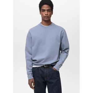 Sweat-shirt pour homme de haute qualité, 450 g/m², 100 % coton, coupe classique, molletonné, col rond, brodé, respirant, coupe-vent - Product Image 1
