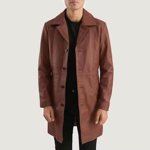 Blazer en cuir pour hommes noir véritable agneau décontracté hommes Blazers en cuir manteaux/demande personnalisée hommes Blazers en cuir - Product Image 4