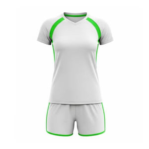 Uniforme de Voleibol Blanco al por Mayor, Camiseta y Pantalones Cortos, Diseño Personalizado, Impresión Digital por Sublimación, Uniforme Masculino - Product Image 2