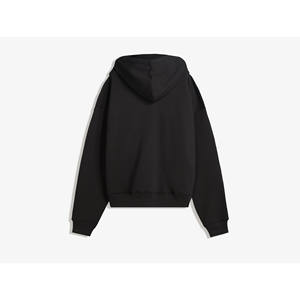 Sweats à capuche personnalisés de haute qualité pour hommes couleur noire biologique fermeture éclair avec capuche 450 GSM Terry 100% sweat à capuche en coton pour hommes 2025 - Product Image 5