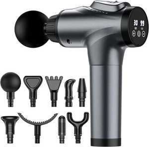 Pistola de Masaje Portátil ABS en Oferta, 12 Niveles de Velocidad, Fisioterapia Infrarroja para Gimnasio, Entrenamiento Físico, Herramienta Inalámbrica Recargable - Product Image 3