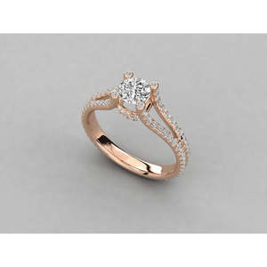 Sterling <b>Silver</b> <b>Solitaire</b> Lab Grown Zircon Brilliant Pear Cut Hip-Hop Style Engagement <b>Ring</b> Pure Gold Setting Fine Jewelry - Product Image 1