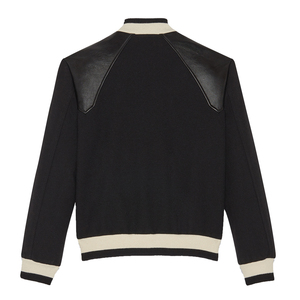 Veste universitaire unisexe en laine mélangée de haute qualité Saleh Enterprises, broderie de logo personnalisée, streetwear, fourniture OEM ODM, imperméable - Product Image 3
