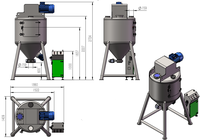Geavanceerde voedselveilige lintmengermachine met motor en tandwielkast voor chemicaliën en voedselverwerking