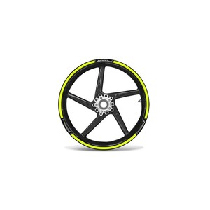 Strisce Fluorescenti Gialle per Cerchioni da 17 Pollici Compatibili con Accessori Ruote Moto Kawasaki Z1000SX - Product Image 1