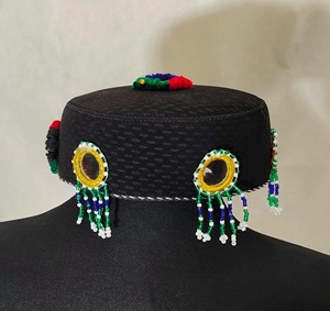 Clip à cheveux traditionnel afghan brodé de fleurs, fait à la main, ethnique pashtun, culturel, vintage, écologique, personnalisable - Product Image 4
