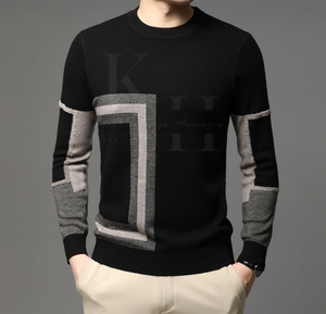 Pull en tricot de laine pour hommes de qualité supérieure pull d'hiver doux manches longues respirant séchage rapide Logo personnalisable avant couleur personnalisée - Product Image 6