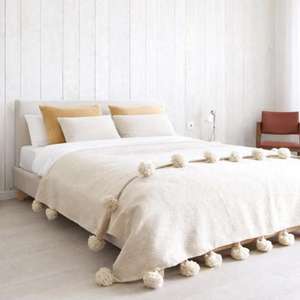 Manta Marroquí Hecha a Mano, Auténtica, Artesanal, Diseño Tribal, Suave, Tejida, Decoración para el Hogar, Regalo - Product Image 1