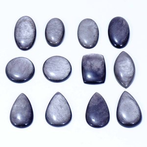 Mind Bling AAA + คุณภาพธรรมชาติฟรีขนาดเงินออบซิเดียนหลวมอัญมณี Cabochon สำหรับขายส่งเครื่องประดับรักษา - Product Image 4