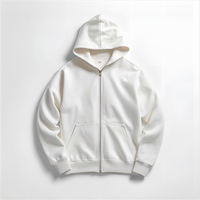 Sweat à capuche d'hiver 100% coton, confortable, en polaire, imperméable, écologique, avec design brodé, manches longues, 600g, OEM/ODM