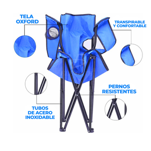 Chaise de pêche pliable et portable pour activités de plein air : idéale pour la plage, le camping, le parc, la salle de sport, la chambre et bien plus encore - Product Image 5